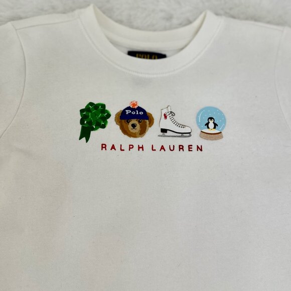 Polo Ralph Lauren Girls Long-Sleeve Sweatshirt Dress - Picture 3 of 9